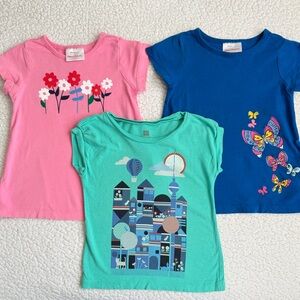 Hanna Andersson Pink, Blue, and Green Kids Tees